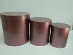 set poklon kutija za cveće - METALIK ROZE - Slika 3